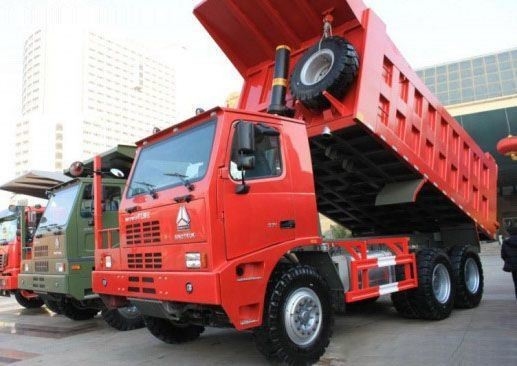 70 тонн ZZ5707S3640AJ HOWO Шахтный мусоровоз с ручной трансмиссией